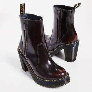 NIB Dr. Martens Cherry Red Magdalena II Ankle Boots Women's Size 9M SOLD OUT